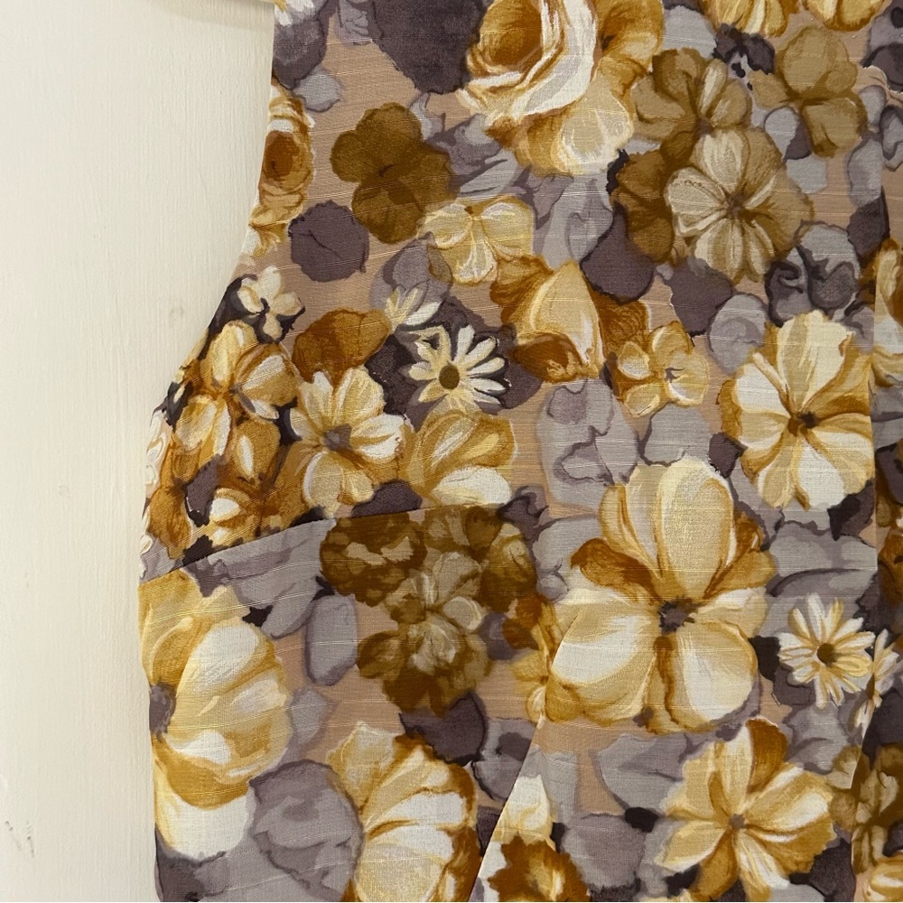 Vintage 60s/70s Mod Floral Dress Sz S - Picture 5 of 9